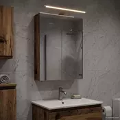 vidaXL Kopalniška ogledalna omara z vrati Star les 40 x 10,5 x 60,5 cm