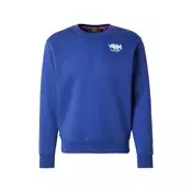 ALPHA INDUSTRIES Majica kraljevo modra/bela
