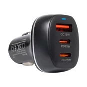 Blow 75-787# Avtomobilski polnilec gn.usb+usb-cx2 50w g50c