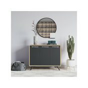 Hanah Home Komoda Piffa 100x82x35cm Hrast-Antracit