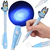 sarcia.eu Bluey ČAROBNO TAJNO PISALO Nevidno črnilo z UV svetilko LED lučko