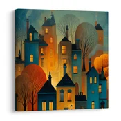 Slika praznične luči domov - 40x40