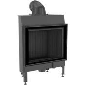 Kratki vgradni kamin NADIA/13/BLACK