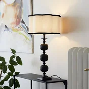PR Home Namizna svetilka Flory, črna/naravna barva, višina 70 cm - Dnevna soba/jedilnica - črna, naravna - Kovina