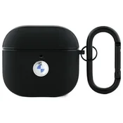 1 to 3 Bmw Ovitek Ovitek Za Airpods 4 Slušalke Za Apple Leather Logo Srebrn