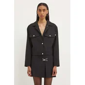 Jakna s primesjo volne Moschino Jeans