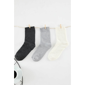 Trendyol Multi-Colored 3-Pack Thick Terry Knitted Socks