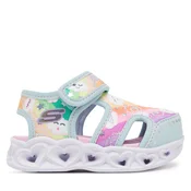 Sandali Skechers Heart Lights Sandals-Cutie Clouds 302977N/TQMT Turkizna