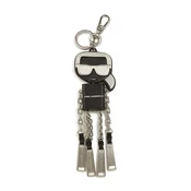 Karl Lagerfeld Privjesak za kljuceve Ikon Karl  crna / srebro / bijela