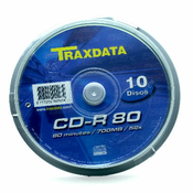 TRAXDATA Medij CD-R 52x 700MB printable spindle 10kom