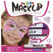 Set boja za lice Carioca Mask up - Princeza, 3 boje