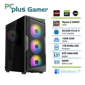 PCPLUS Gamer Ryzen 5 5600 16GB 1TB SSD RTX 5060 OC 8GB Windows 11 Home gaming namizni računalnik