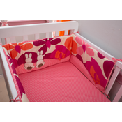 Zaštita za dječji krevetić Sateen Rabbits toTs smarTrike Zečić ružičasta 100 % pamuk s izgledom satena od 0 mjeseci