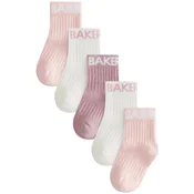 Baker by Ted Baker Nogavice mauve/rosé/bela