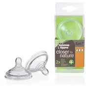 TOMMEE TIPPEE nadomestni nastavek Anti-Colic Plus Fast, 2 kosa