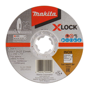 MAKITA E-00418 X-Lock inox 125x1,2x22,23mm, tanka rezalna plošča
