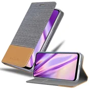 Cadorabo CADORABO Ohišje, združljiv s Huawei v svetlo sivo rjavi barvi - zaščitni pokrov z magnetnim zapiranjem, stoječo funkcijo in režo za kartico, (20569375)