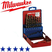 Milwaukee Set burgija, 1-10mm, HSS-CO5%, 19 komada