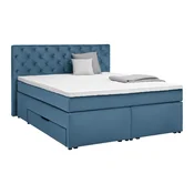 Boxspring Krevet Chester 160/200 cm , plava