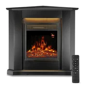 Homestar Električni kamin trikotni 1000/2000 W črn