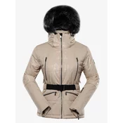 Womens ski jacket with ptx snow membrane ALPINE PRO DAMA white pepper