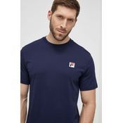 Pamucna majica Fila za muškarce, boja: tamno plava, s aplikacijom