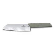 VICTORINOX Nož Santoku Swiss Modern, 17 cm, Zeleni