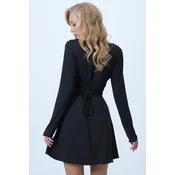Trend Alacati Stili Ženska haljina Alc-X14552, Crna