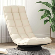 shumee vidaXL Vrtljiv talni stol lanena 70x51x79 cm