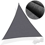springos Temno sivo trikotno senčno jadro 3x3x3m., (21629520)