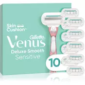 Gillette Venus Deluxe Smooth Sensitive brivnik + nadomestne britvice 10 kos