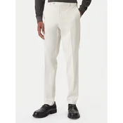 BOSS Hlače iz tkanine C-Perin 50555842 Bela Regular Fit