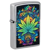 Zippo 46575 vžigalnik Psychedelic Cannabis, Street Chrome