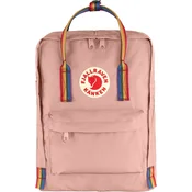 Fjällräven Kanken Rainbow nahrbtnik, 16 l, kreda vrtnica/mavrica
