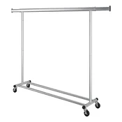 Songmics Oblečni regal 45x160x1615 cm srebrn