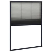 Vidaxl Plise komarnik za okna aluminij antraciten 80x120 cm