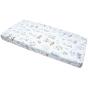 Medi Partners Fitted sheet for bed 120x60 – cotton – Deer and Hedgehog