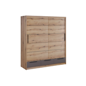 Matis Lara 200 Garderober, 200x62x220, Artisan-sivi