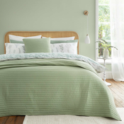 Zeleni prošiven prekrivac za bracni krevet 220x230 cm Quilted Lines – Bianca