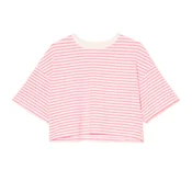 Cropp - Prugasta majica - pink