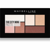 Maybelline The City Mini Palette paleta sjenila za oči nijansa 480 Matte About Town 6 g