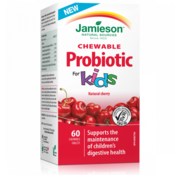 Jamieson Mlečnokislinske bakterije za otroke, žvečljive tablete z okusom češnje, 60 tablet