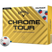 Callaway Chrome Tour White Golf loptice Red/Blue TruTrack
