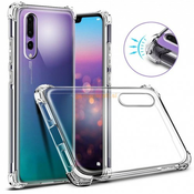 Silikonski ovitek ANTISHOCK za Huawei P20 Lite-prozoren