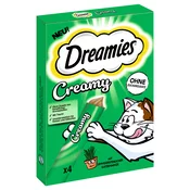 Dreamies Creamy Snacks - Macja metvica (4 x 10 g)