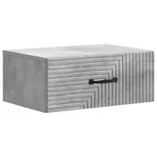 vidaXL vidaXL Stenski nočni omarici Betonsko siva 49 x 34,5 x 20 cm, (5000209741)