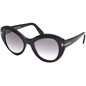 Tom Ford Guinevere FT1084 01B ONE SIZE (52) Črna/Siva