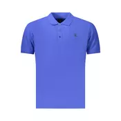 Moška polo majica s kratkimi rokavi, modra