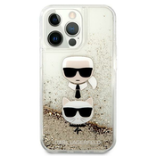 Karl Lagerfeld zaščitni ovitek Karl Glitter Choupette Fun Gold , Iphone 13 Mini