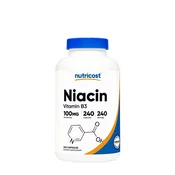 Nutricost – Vitamin B3 Niacin 100 mg, 240 kapsul